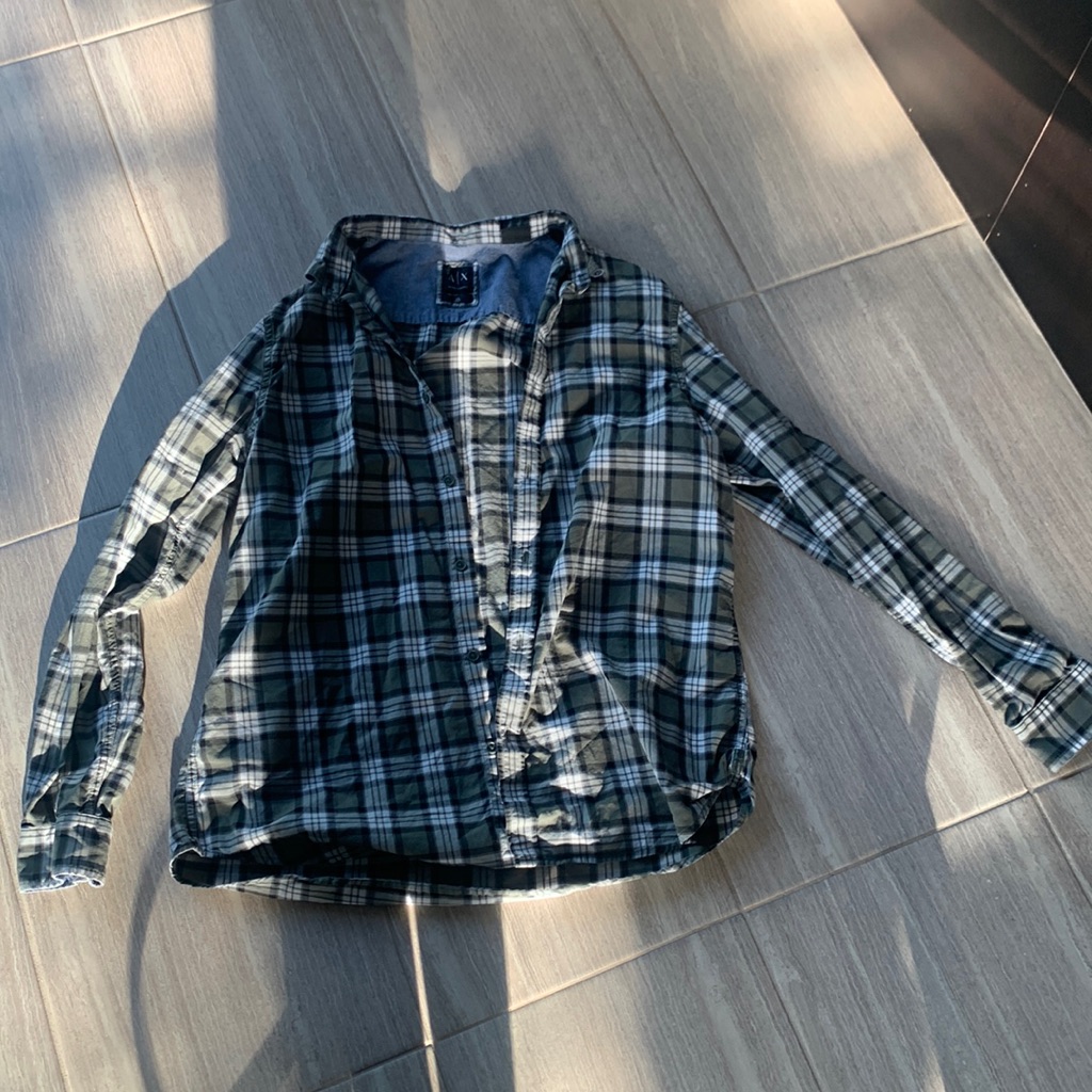 Mens Green Flannel